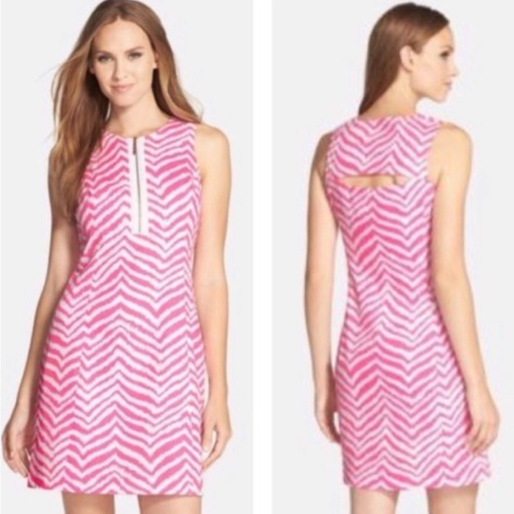 Lily Pulitzer pink chevron sundress